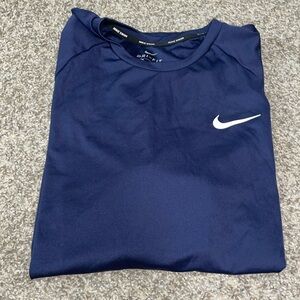 Nike Swim Dri-Fit Navy Short Sleeve Shirt